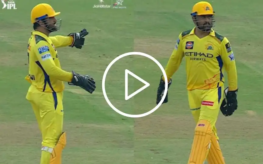 MS Dhoni Loses His Temper At Shivam Dube, Matheesha Pathirana During CSK vs GT Clash